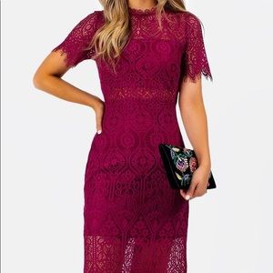Malorie Lace Midi Dress